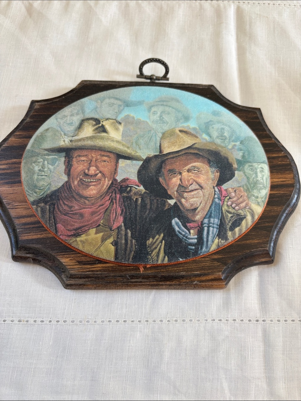 Vintage John Wayne Wooden Wall Art. “My Hero’s” by Walter Brennan Jr 1980’s - Picture 4 of 10